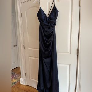 Navy Evening gown- David’s Bridal- NEVER worn - size 16